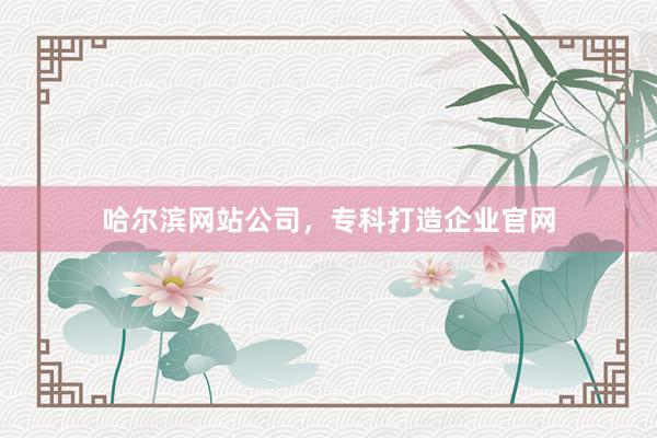 哈尔滨网站公司，专科打造企业官网