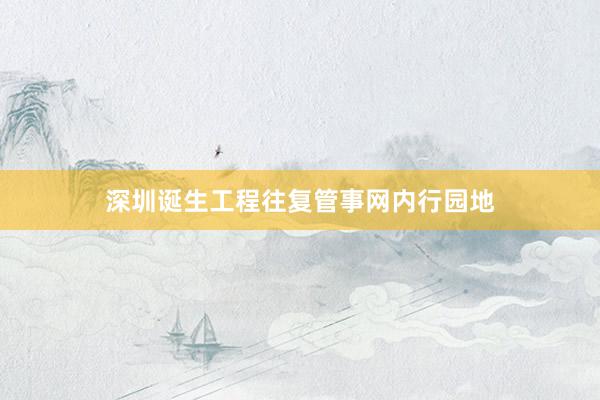 深圳诞生工程往复管事网内行园地